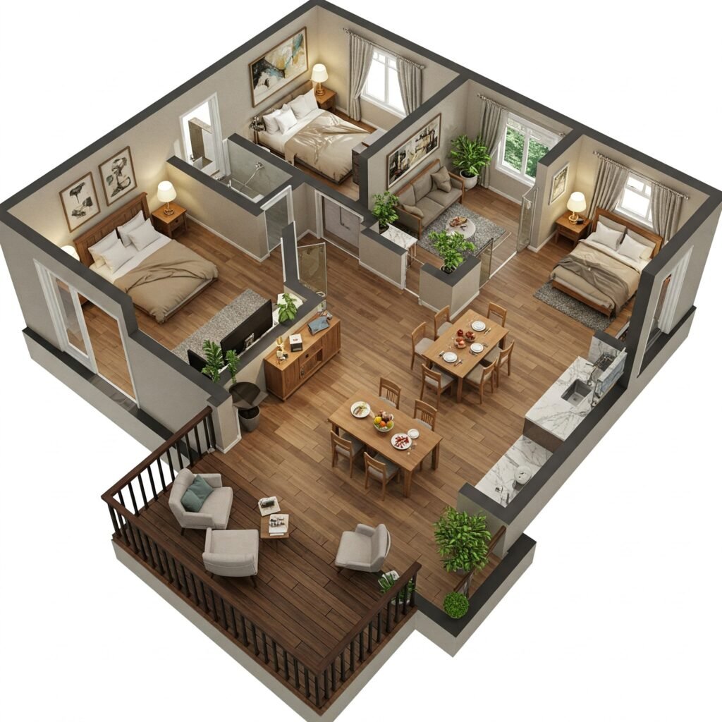3d plan boyama